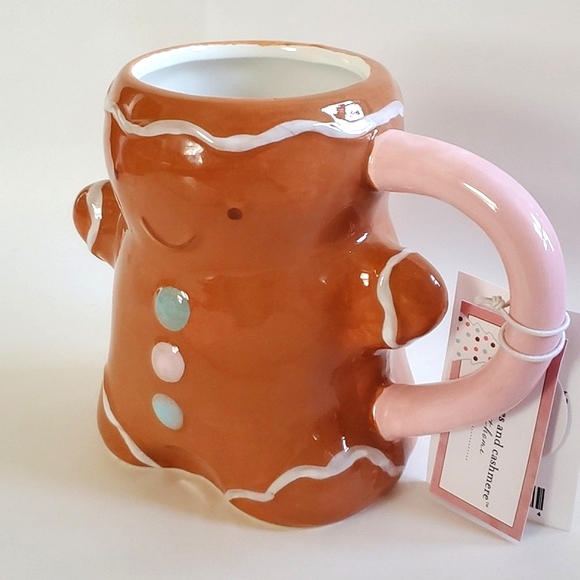 Gingerbread Man Candy Land Cupcakes & Cashmere Themed Christmas Holiday Mug - Picture 9 of 10